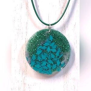 Christmas Tree Handmade Pendant Necklace